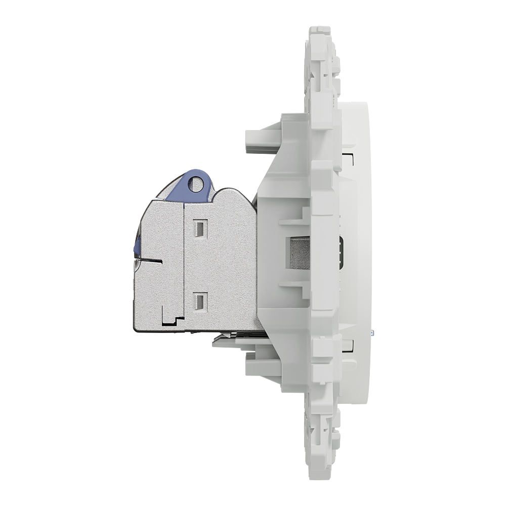 Odace prise double RJ45 cat.6 STP blanc
